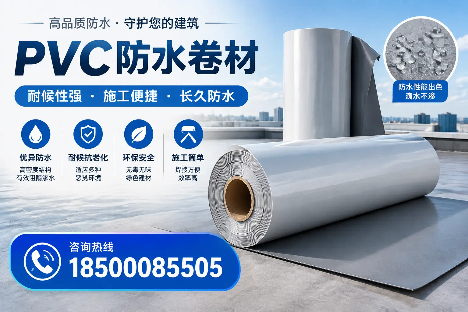 pvc防水卷材在苏州的行业应用前景分析